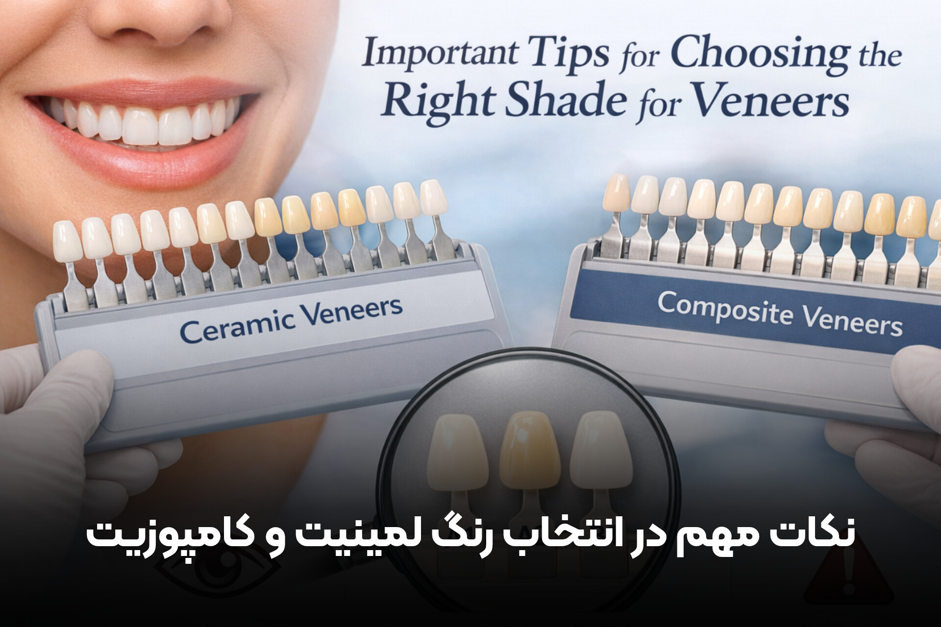 نکات مهم در انتخاب رنگ لمینیت و کامپوزیت